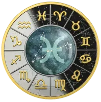 Монета «Рыбы»,  2023 г., Серебро, 17,5 гр., проба 999, КАМЕРУН