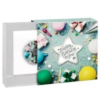 Монета «С Днем Рождения»,  2020 г., Серебро, 17,5 гр., проба 999, КАМЕРУН