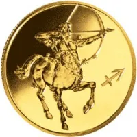 Монета "Стрелец", СПМД, 2003 г., Золото, 7,78 гр., проба 999, РОССИЯ