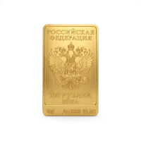 Монета "Символ Олимпиады в Сочи Белый Мишка", СПМД, 2012 г., Золото, 15,55 гр., проба 999, РОССИЯ