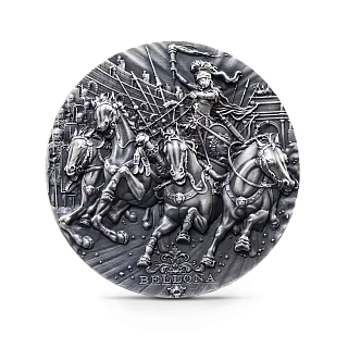 Монета "Беллона",  2018 г., Серебро, 62,2 гр., проба 999, НИУЭ