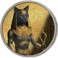Монета Бастет - Богиня кошек, -, 2025 г., Серебро, 31,1 гр., проба 999, БЕНИН