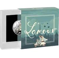 Монета «Свадебная монета Lamour», 2025 г., Серебро, 17,5 гр., проба 999, КАМЕРУН