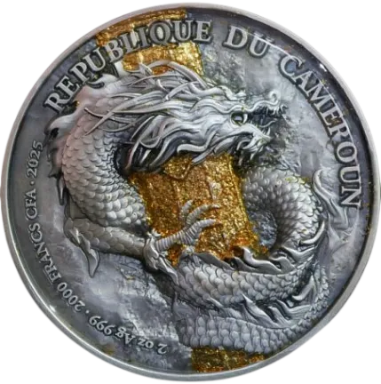 Монета "Король обезьян Сунь Укун", 2025 г., 62,2 гр., проба 999, КАМЕРУН