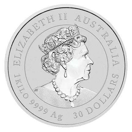 Монета "Год Крысы", 2020 г., Серебро, 1 000 гр., проба 999.9, АВСТРАЛИЯ