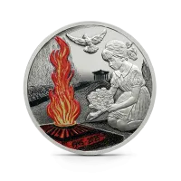 Монета "Никто не забыт", 2025 г., Серебро, 10 гр., проба 925, КАМЕРУН